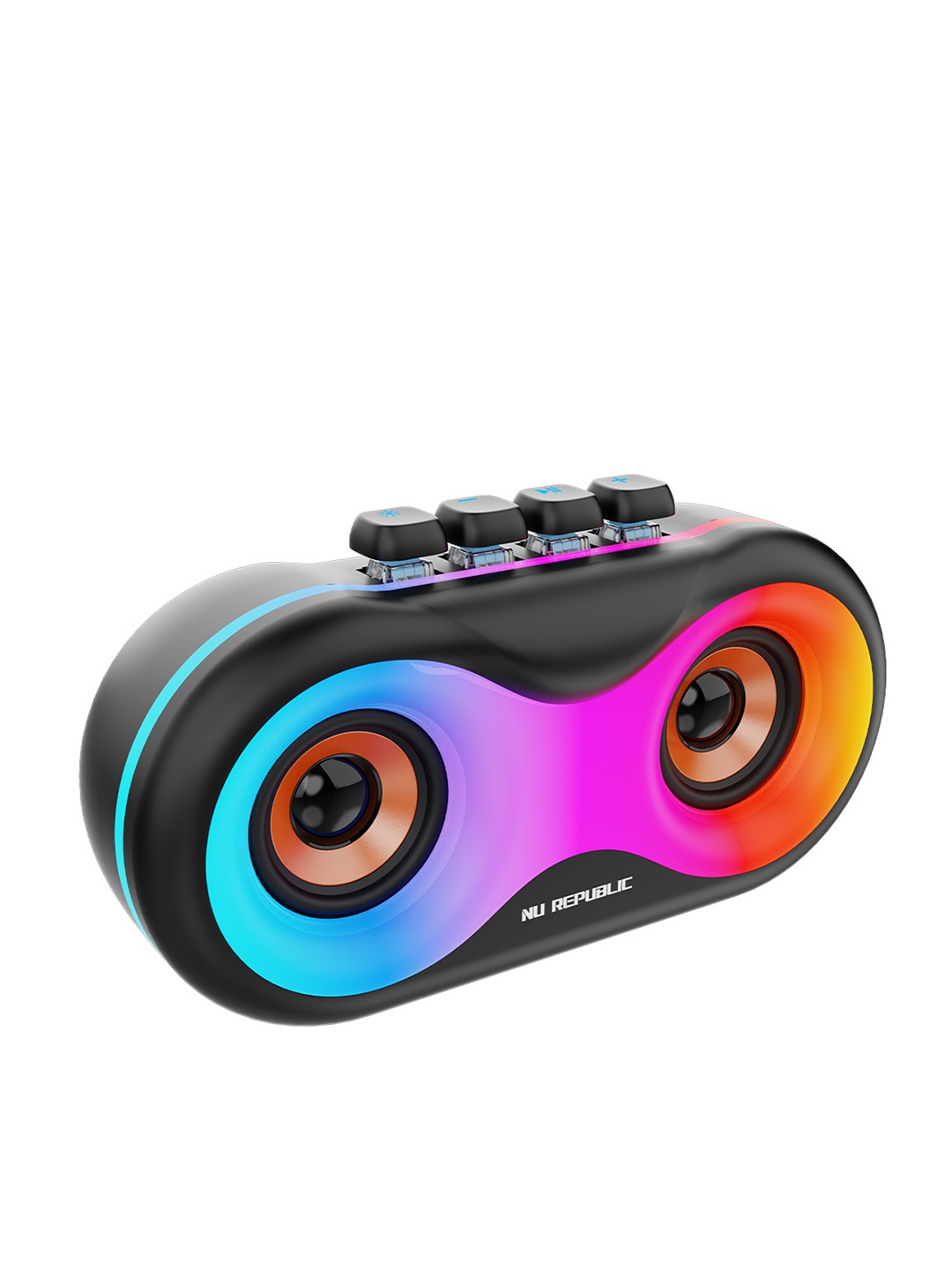 

Nu Republic Sonicpop 160 Bluetooth Speaker With 20 hrs Playtime & RGB Light & Rich Bass, Black