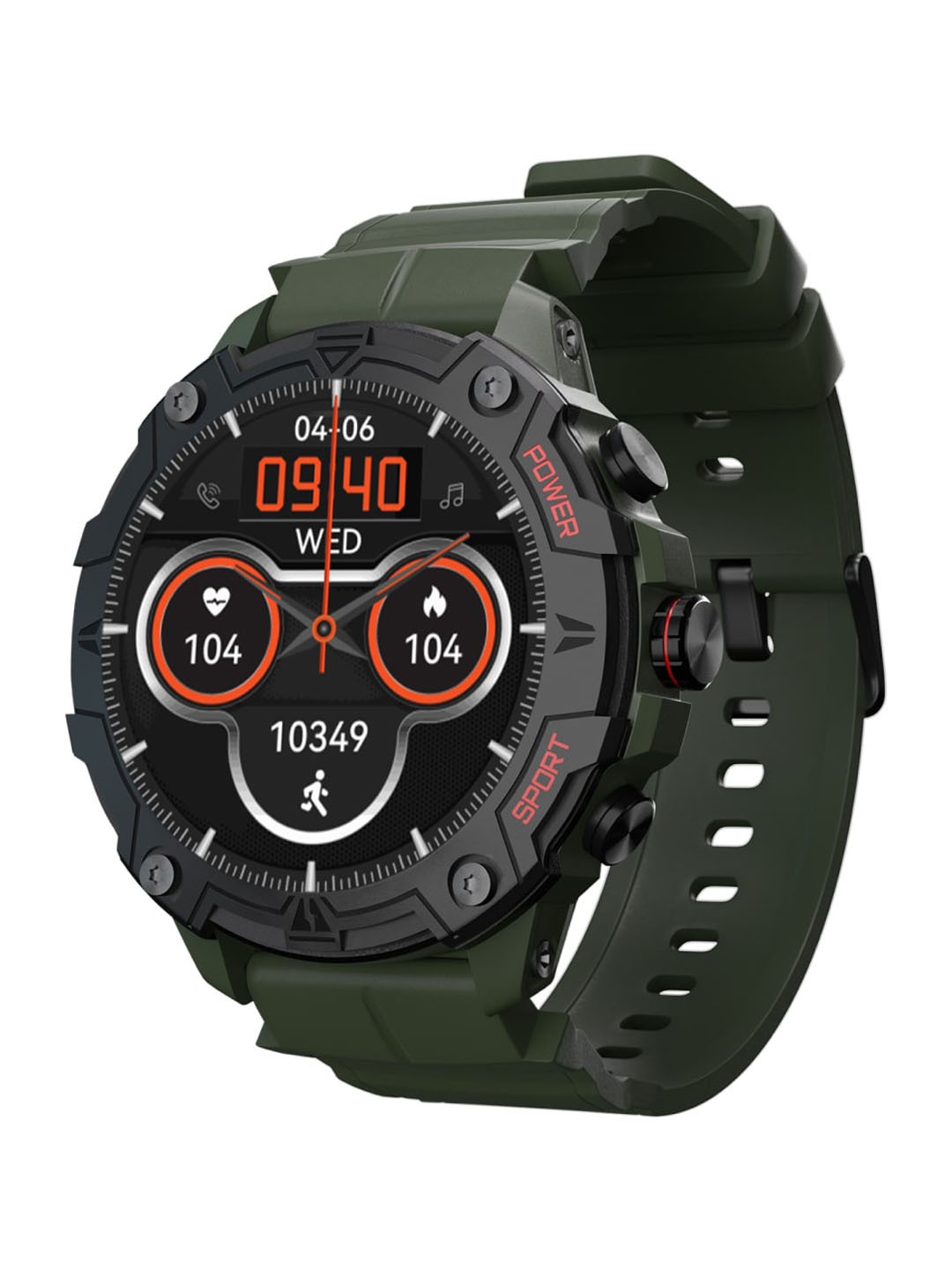 

CULT Unisex Bluetooth Calling Rugged Smart Watch, Green