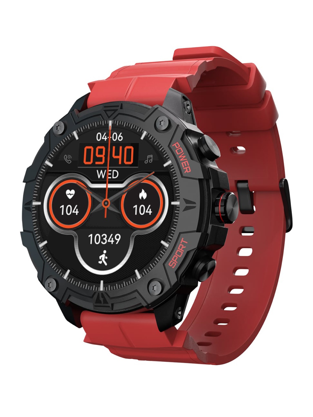 

CULT Unisex Shock X 1.43" Amoled Display Bluetooth Calling Smart Watch, Red