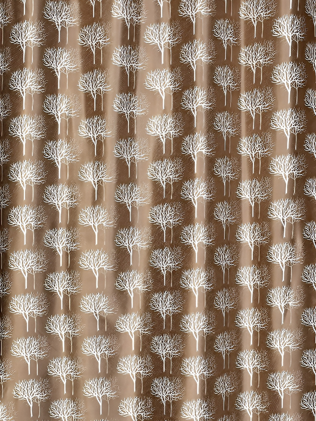 

Galaxy Home Decor Brown Set of 3 Floral Room Darkening Long Door Curtain