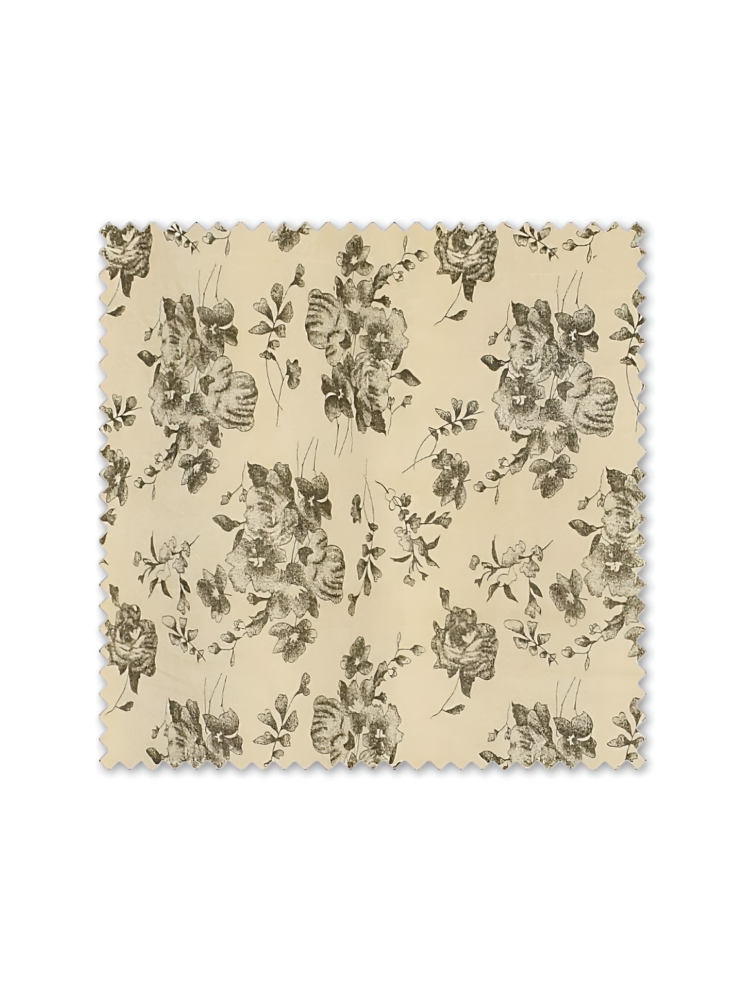 

Galaxy Home Decor Cream-Coloured & Grey 2 Pieces Floral Room Darkening Long Door Curtains