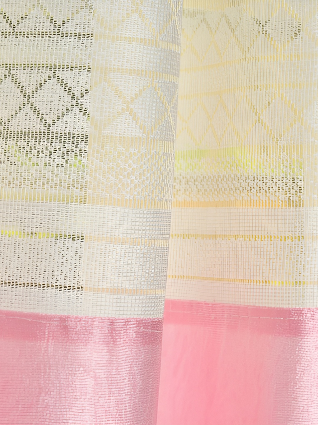 

Galaxy Home Decor Pink Geometric Room Darkening Long Door Curtain