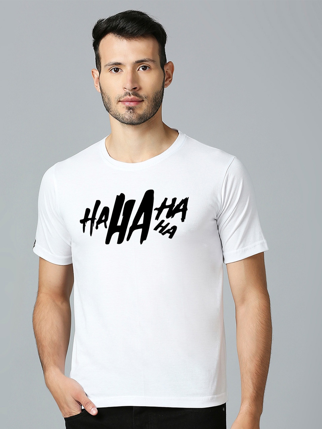 

MOD ECRU Unisex Typography Printed Cotton T-shirt, White