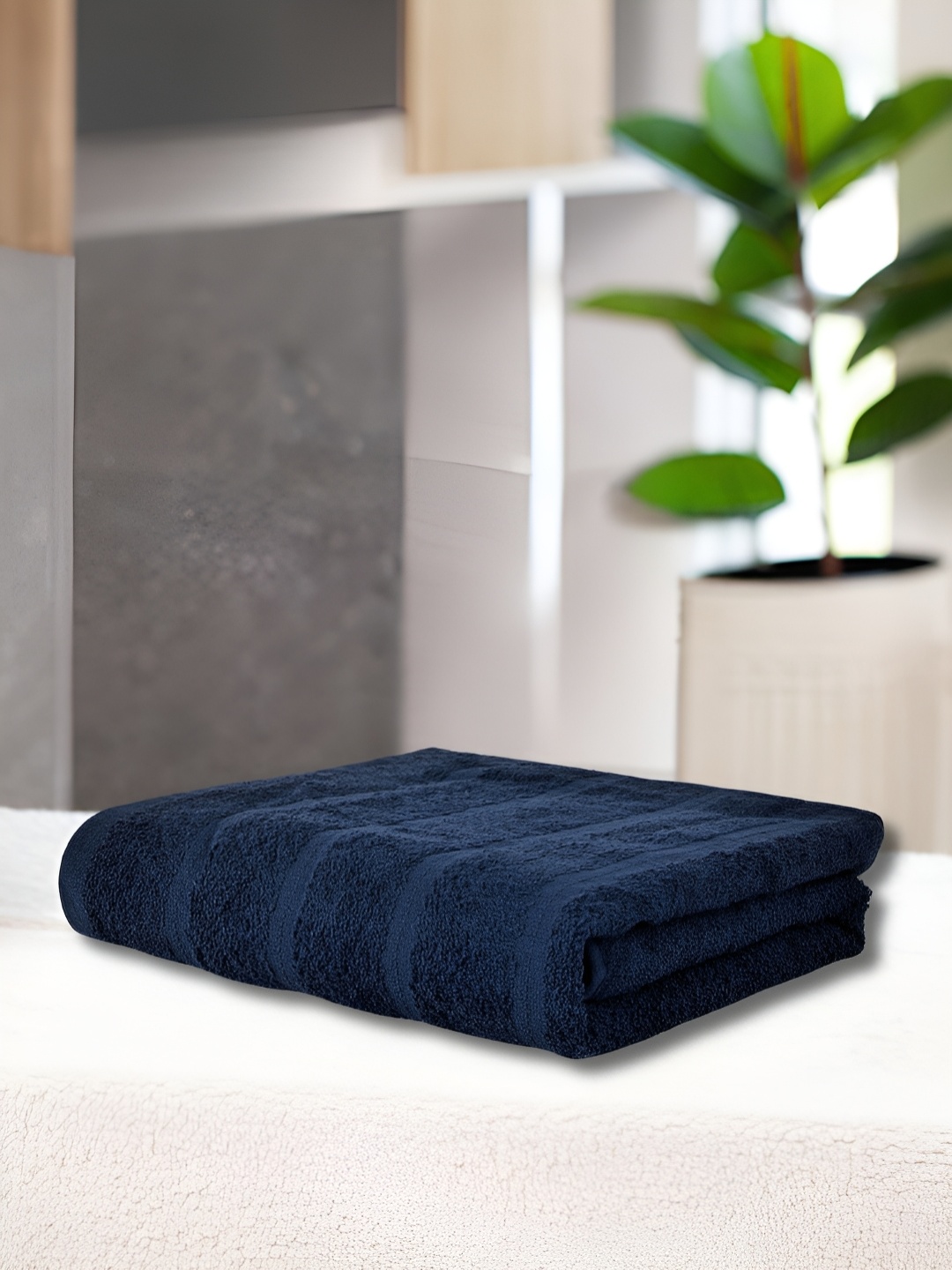 

eurospa Blue Striped Cotton 300 GSM Towel Set