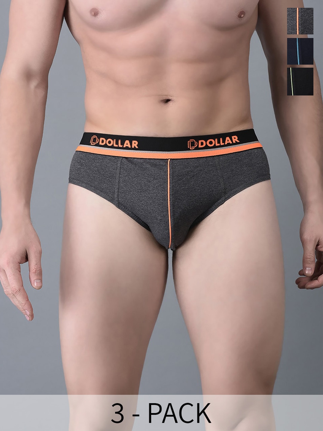 

Dollar Bigboss Pack Of 3 Assorted Briefs MBBR-12-GLOBRF-PO3-CO1-S24
