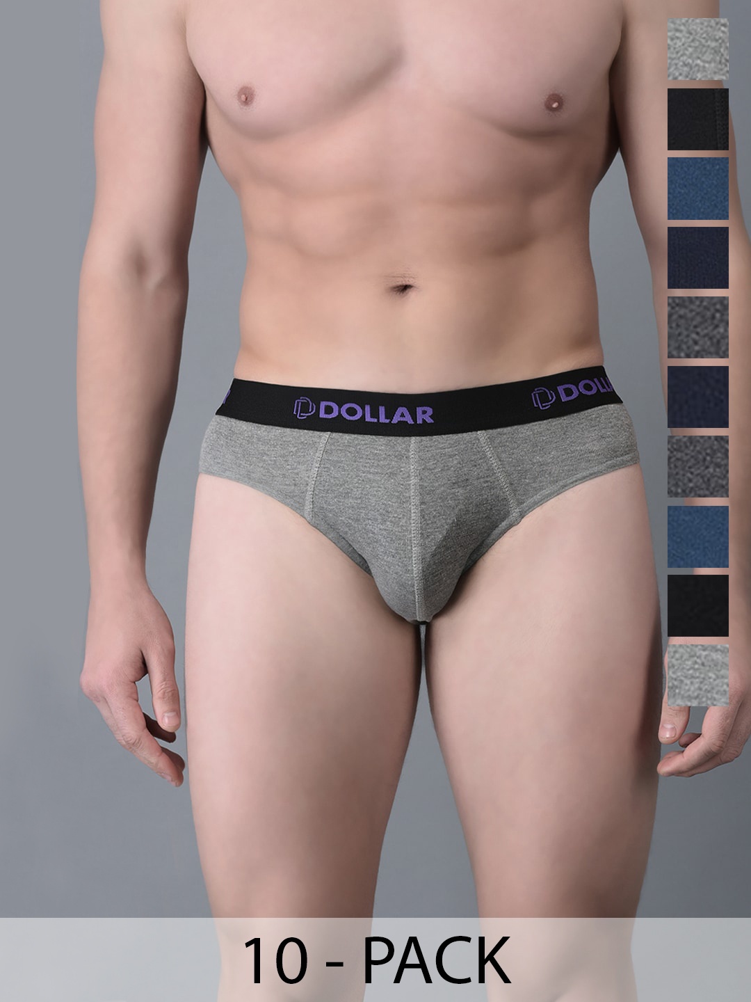 

Dollar Bigboss Pack Of 10 Assorted Basic Briefs MBBR-02-ACTVA-PO10-2024