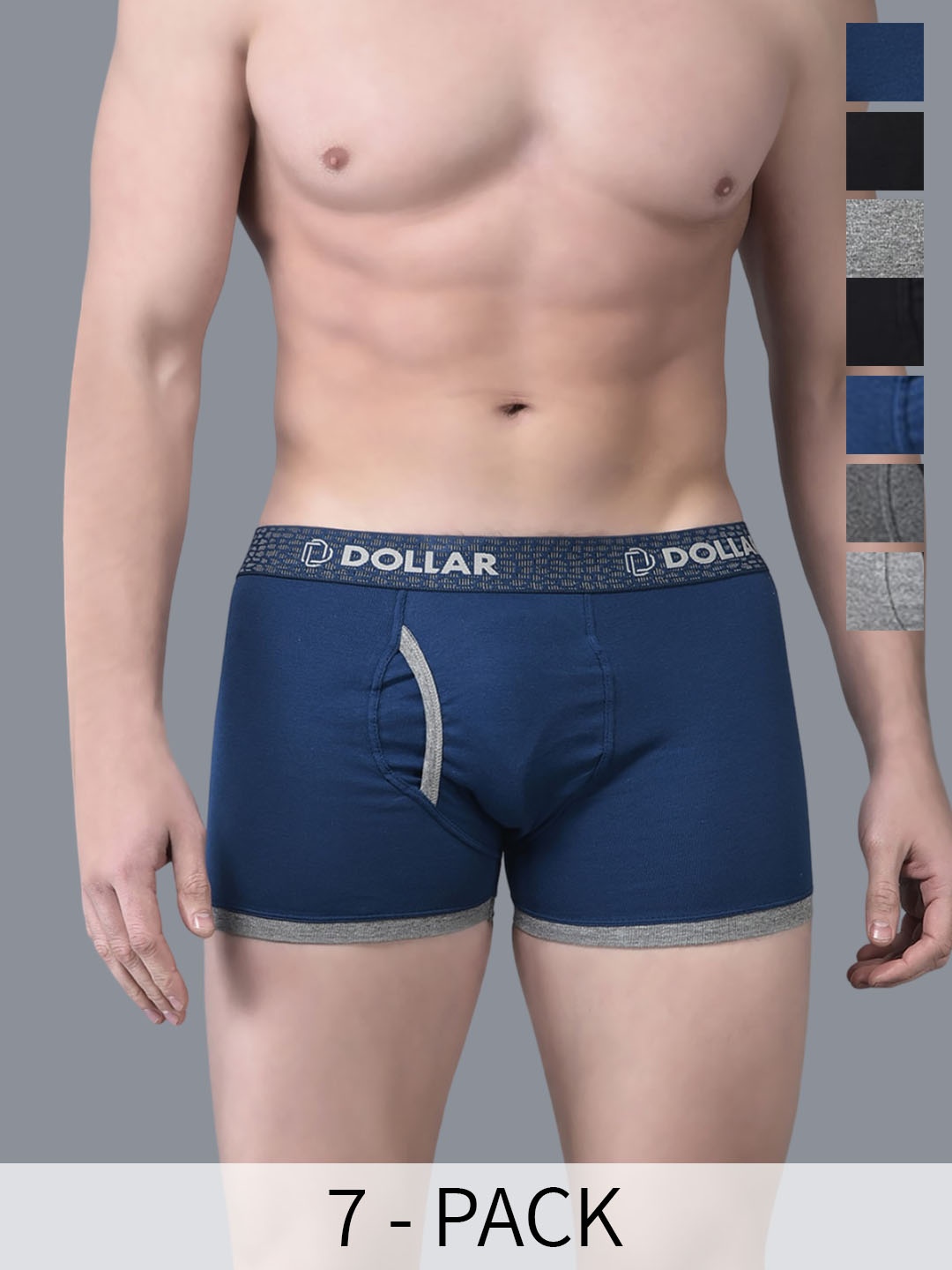 

Dollar Bigboss Pack Of 7 Assorted Cotton Trunks -MBTR-311-CNTRIB-PO7-2024