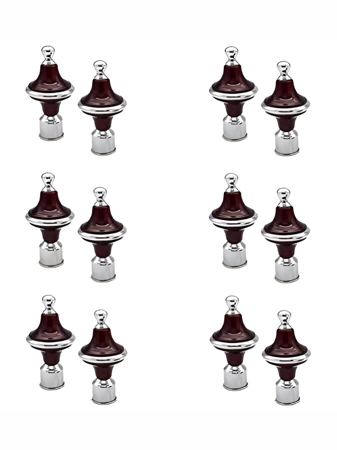 

Rab Brown 12 Pieces Metal Rod Rail Brackets