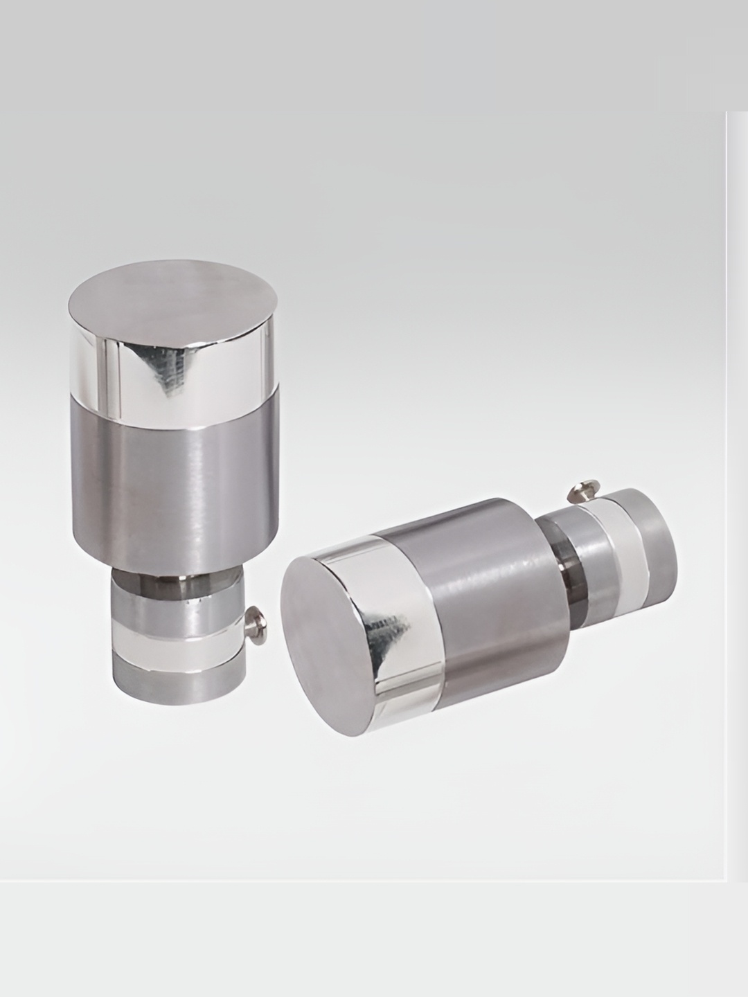 

Rab Silver-Toned 2 Pieces Metal Rod Rail Brackets