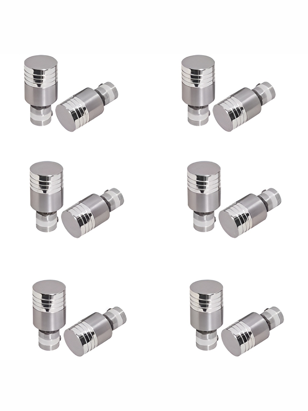 

Rab Silver-Toned 12-pcs Metal Rod Rail Brackets