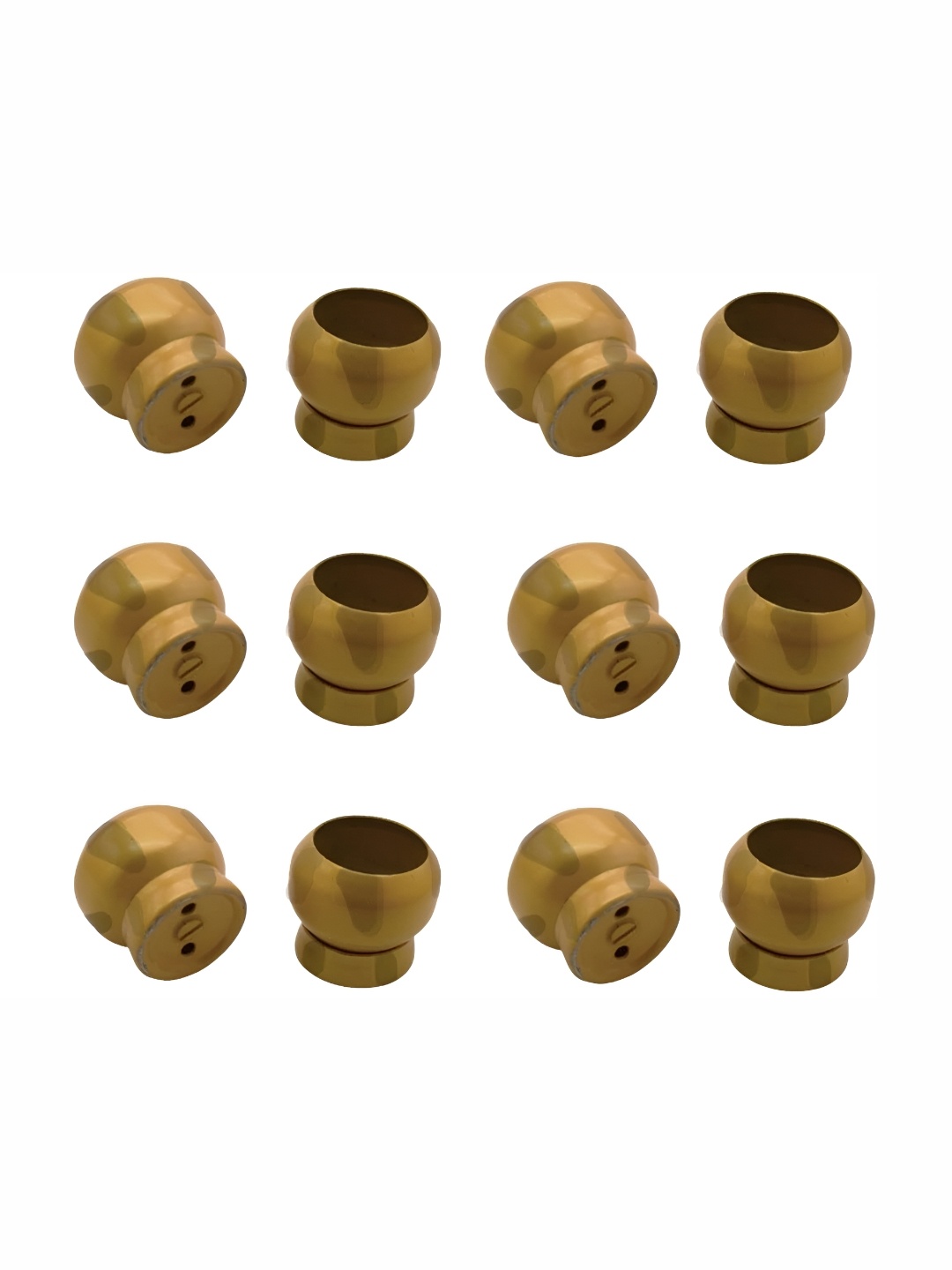 

Rab Gold-Toned 12 Pieces Metal Rod Rail Brackets