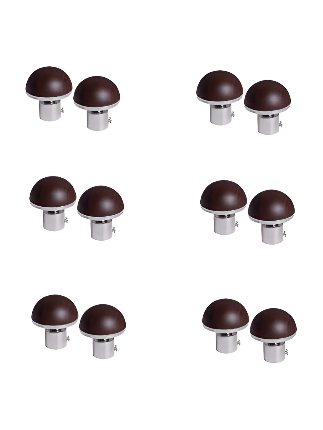 

Rab Brown 12 Pieces Metal Rod Rail Brackets