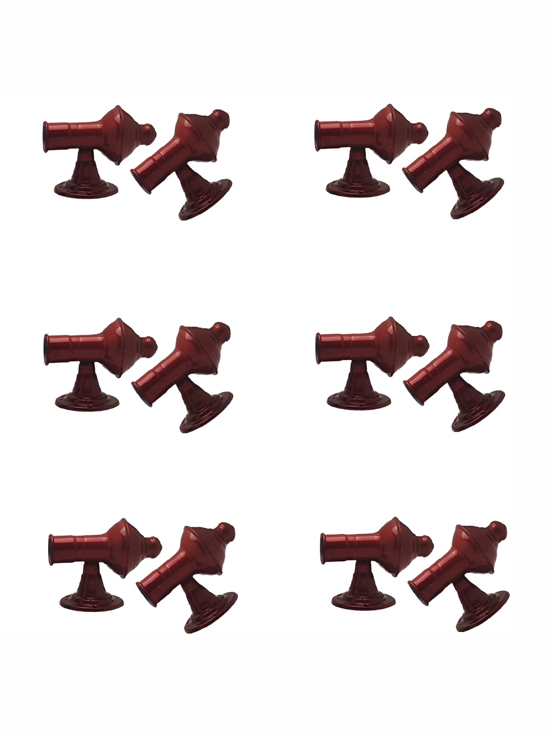 

Rab Red 12 Pieces Rod Rail Metal Brackets