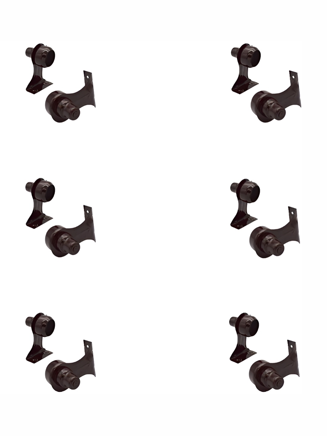 

Rab Brown 12 Pieces Metal Glassy Rod Rail Bracket
