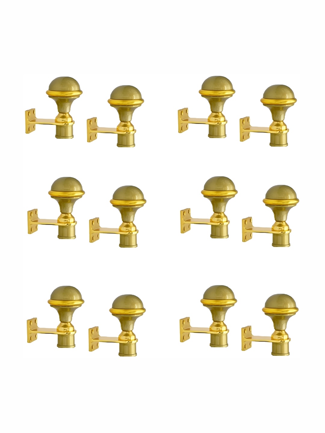 

Rab Beige & Yellow 12 Pcs Rod Rail Metal Bracket