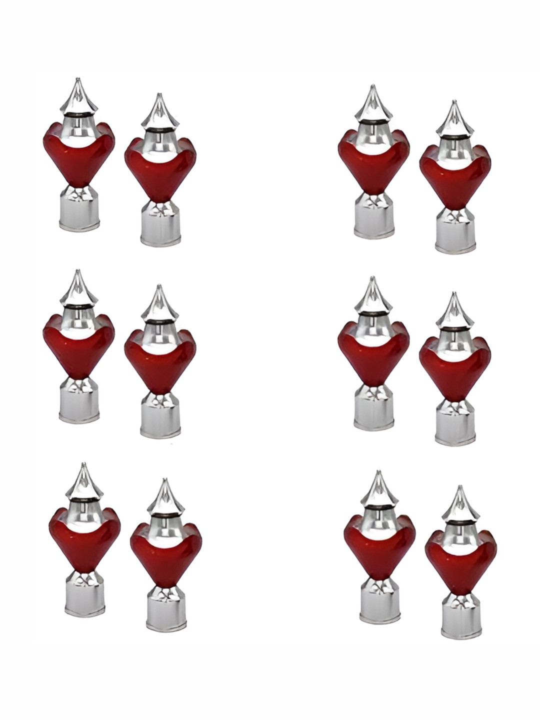 

Rab 12-Pcs Brown & Grey 12 Pieces Rod Rail Metal Bracket, Red