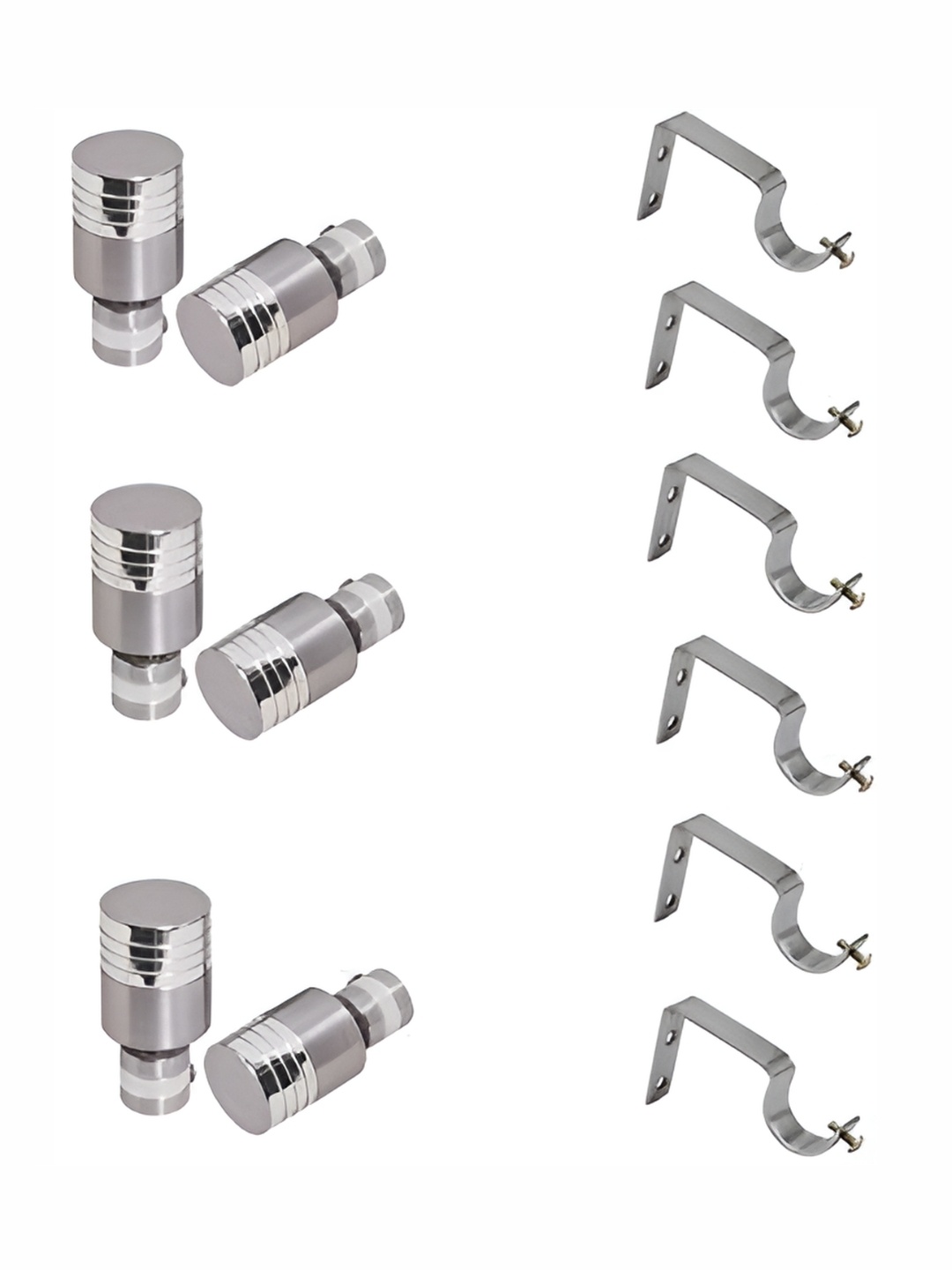 

Rab Silver Stainless Steel Glossy Rod Rail Brackets
