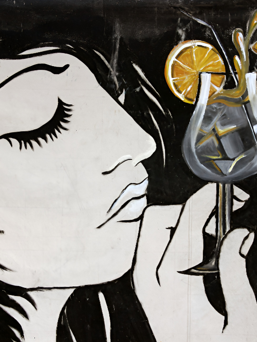 

Adventures India Black & White Wooden Wall Painting