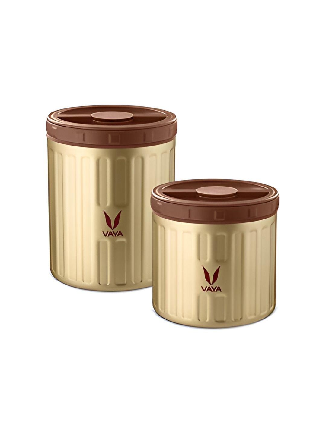 

Vaya Preserve Set of 2 Vacuum Insulated Lunch Boxes 500 ml & 300 ml - Gold