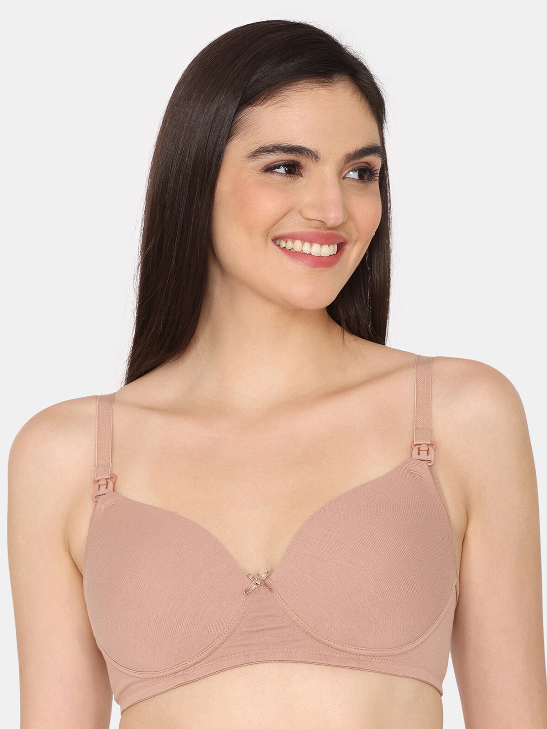 

Zivame Full Coverage Lightly Padded Bra With All Day Comfort, Cream