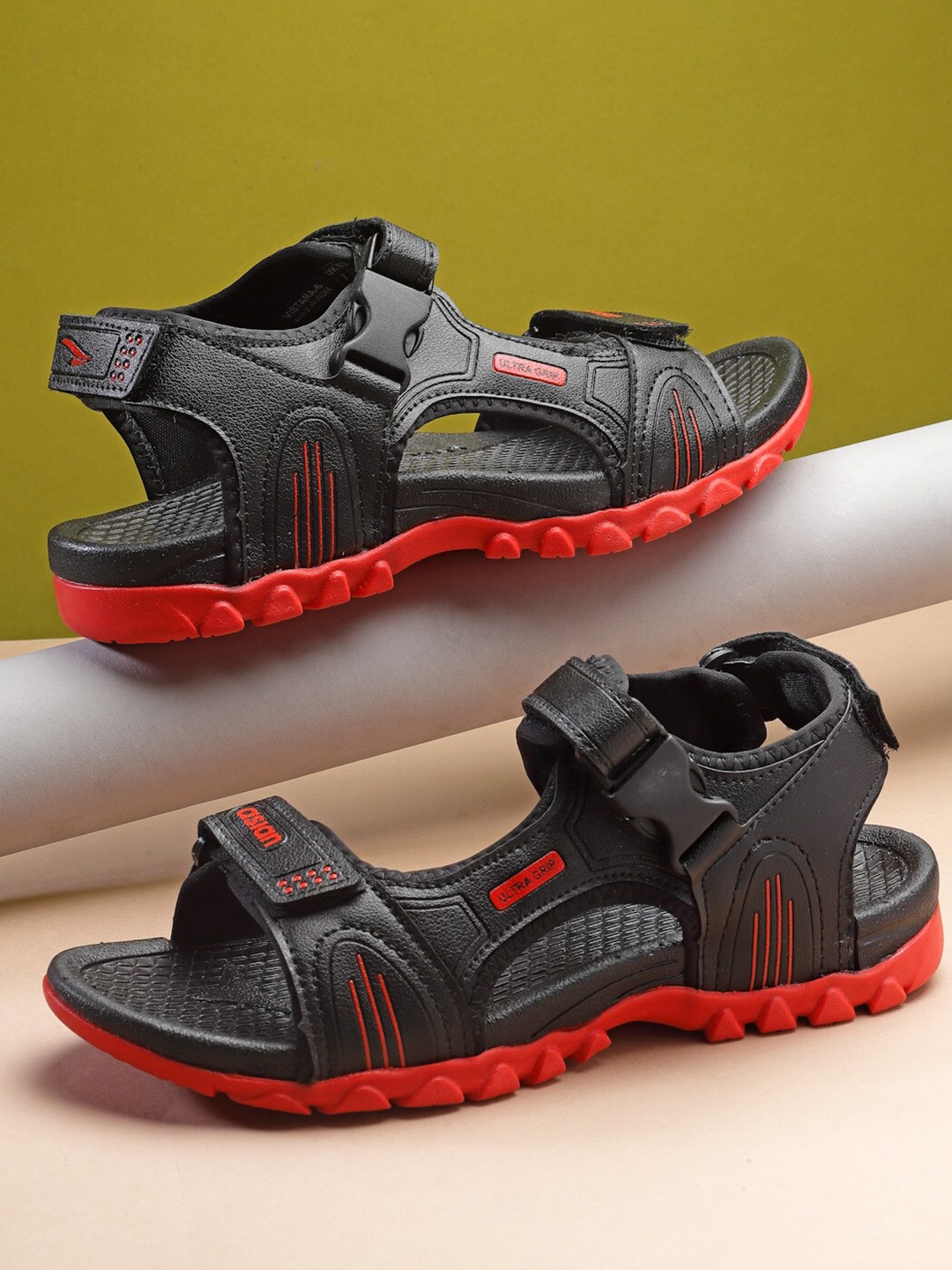 

ASIAN Men Sports Sandals, Black