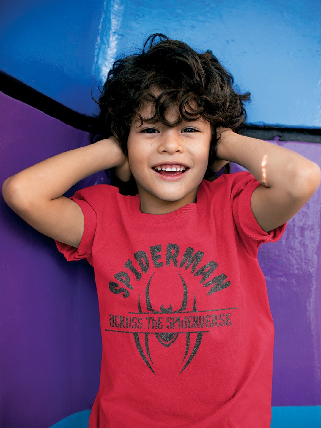 

KINSEY Boys Spider-Man Printed T-shirt, Red