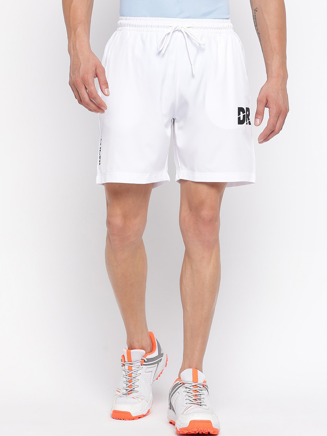 

DRYP EVOLUT Men Mid Rise Training or Gym Sports Shorts, White
