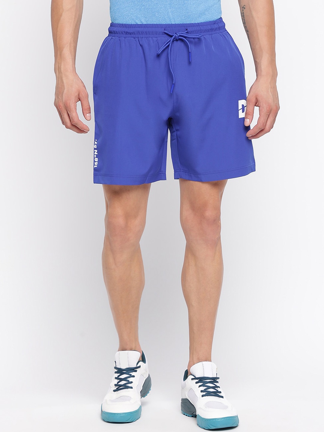 DRYP EVOLUT Men Mid Rise Training or Gym Sports Shorts, Blue