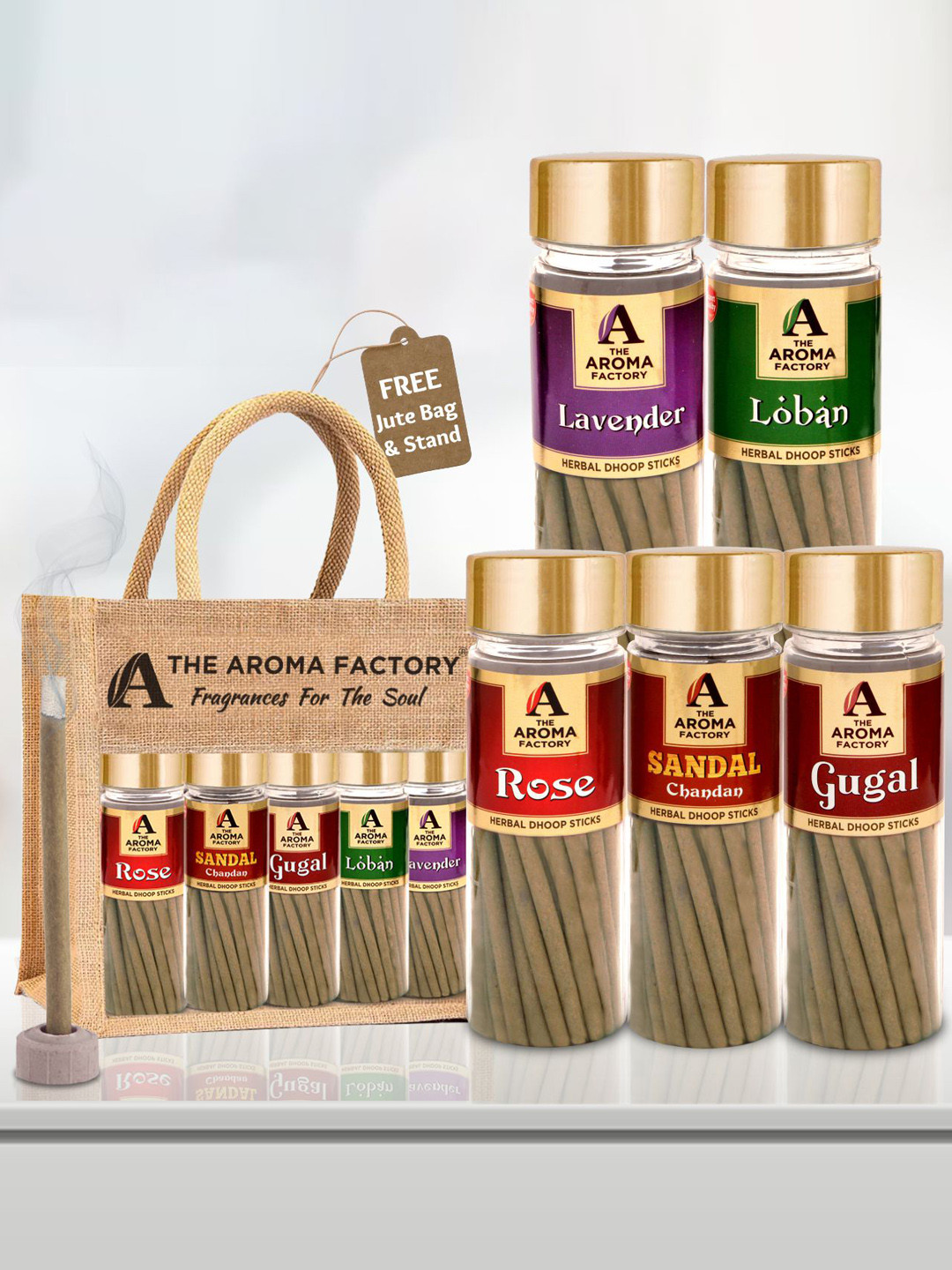 

The Aroma Factory 5 Pcs Dhoop Batti, Beige