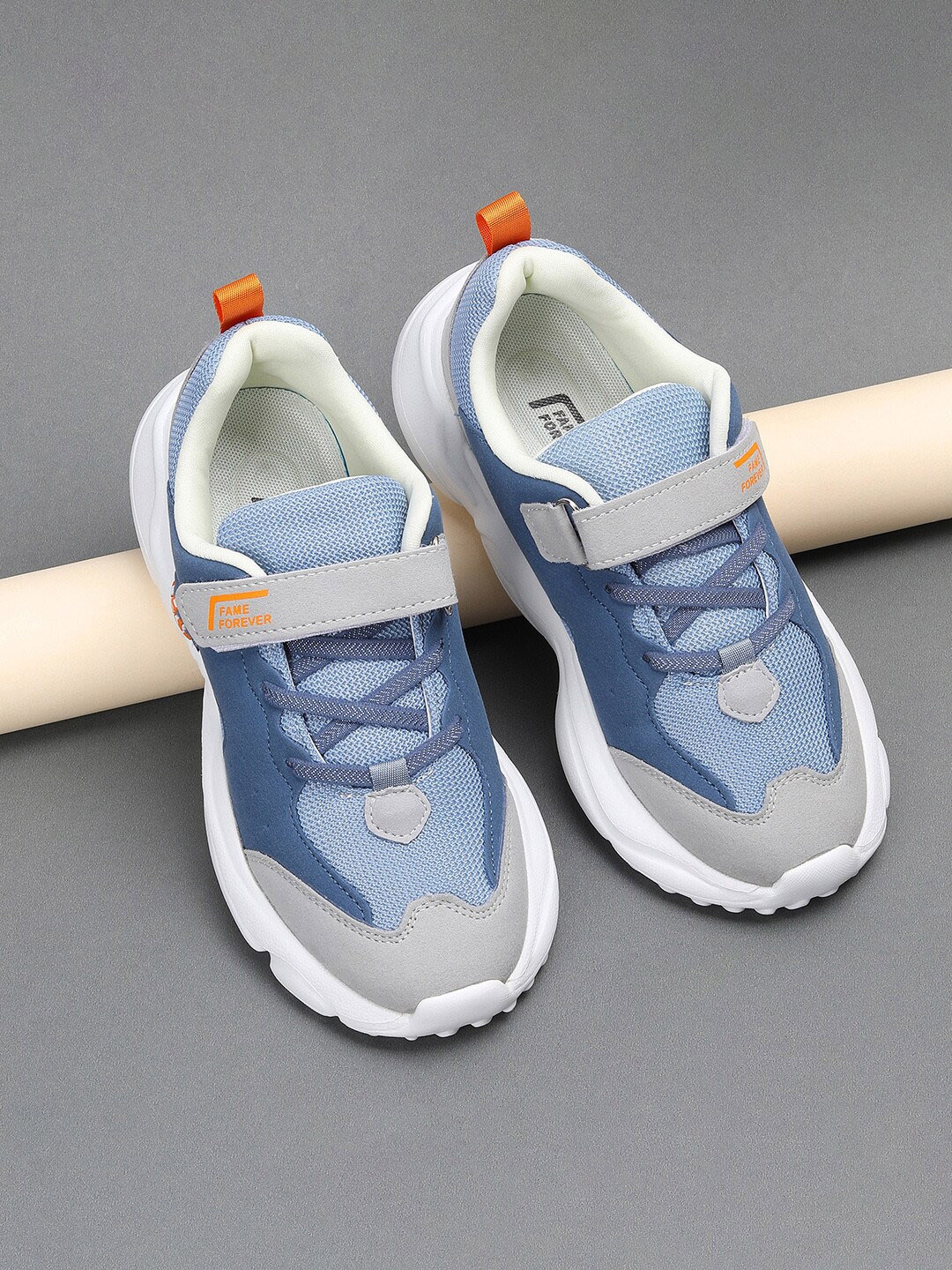 

Fame Forever by Lifestyle Boys Colourblocked Lace Up Sneakers, Blue