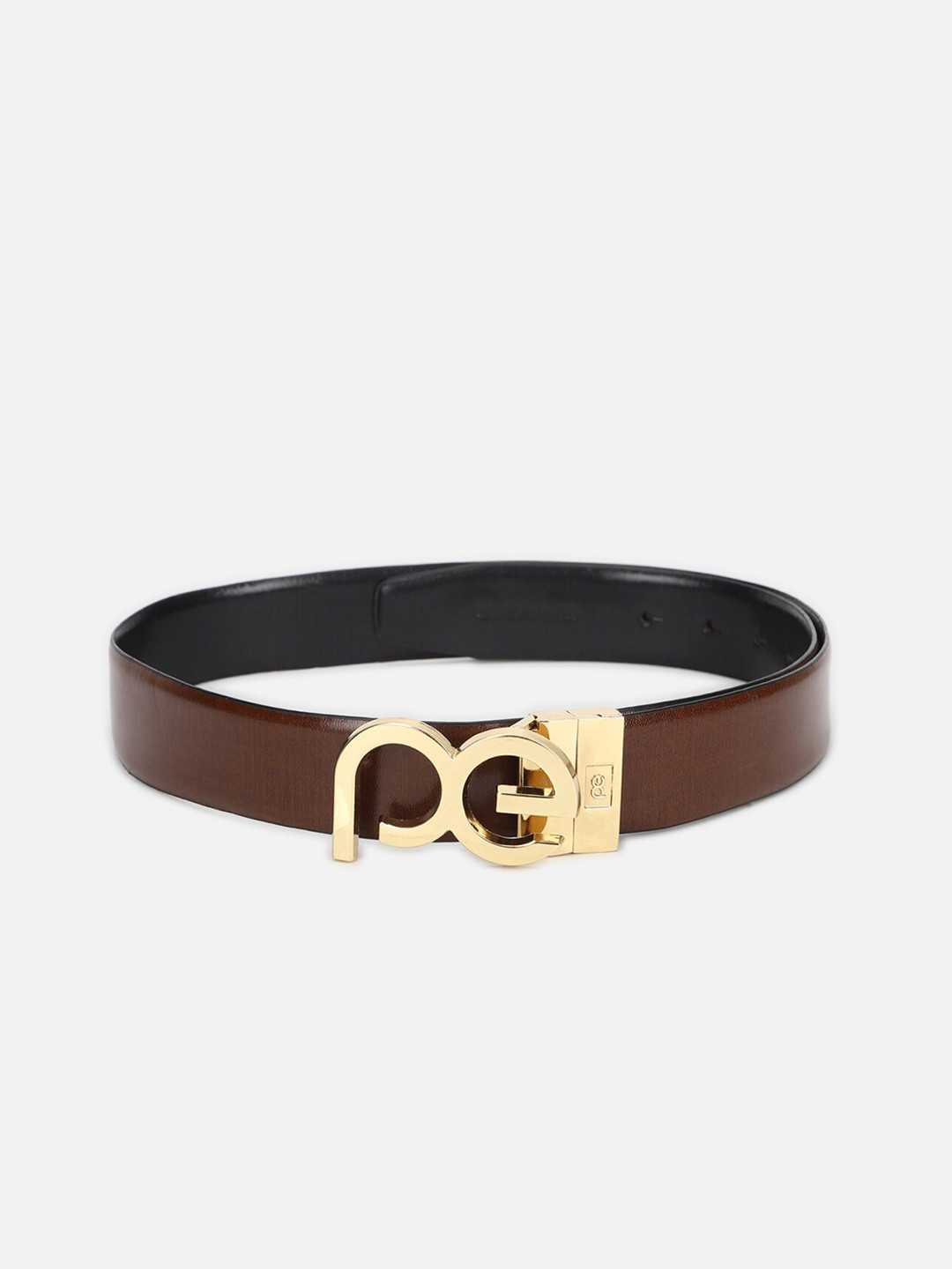 

Peter England Men Leather Belt, Brown