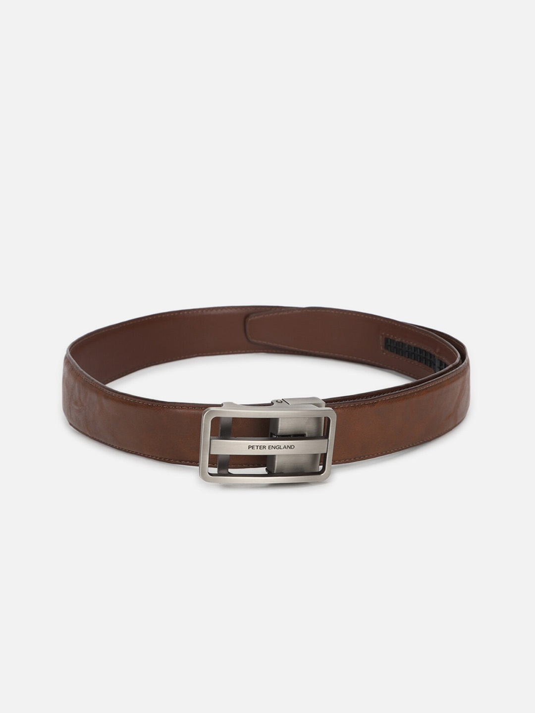 

Peter England Men Leather Formal Belt, Brown