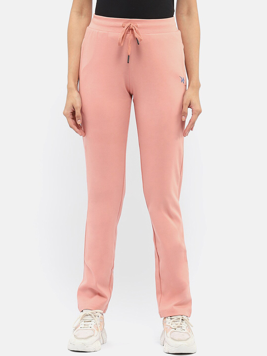 

Madame Women Mid Rise Track Pants, Pink