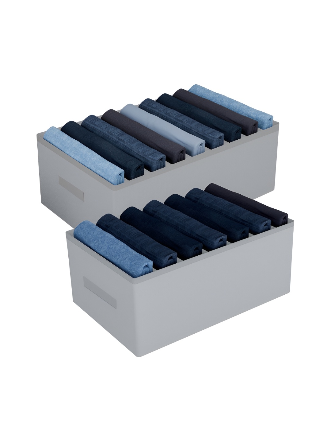 

Kuber Industries Grey 2 Pcs Reusable Multi-Utility Organisers