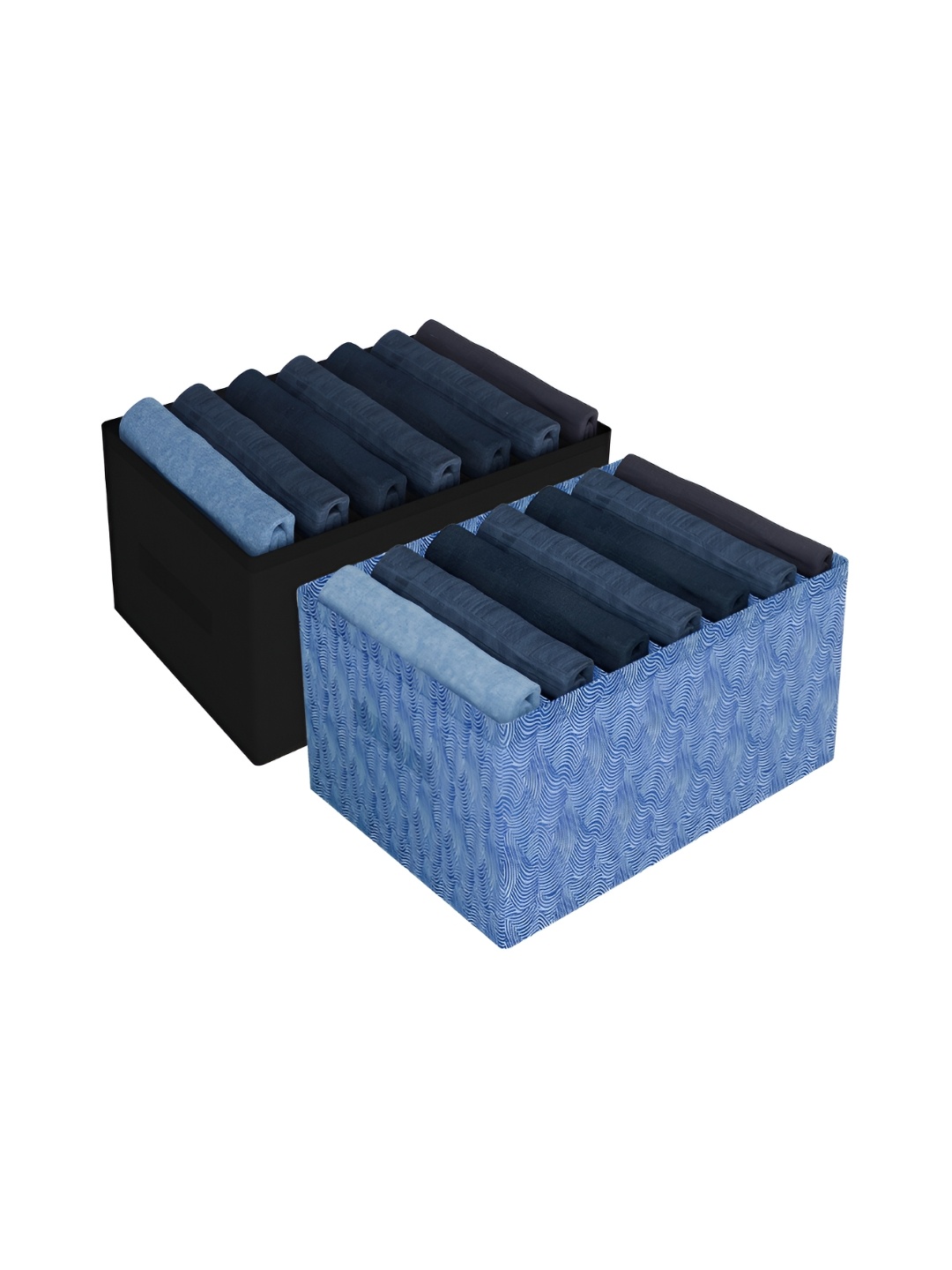

Kuber Industries Blue 2 Pieces Reusable Multi-Utility Organisers