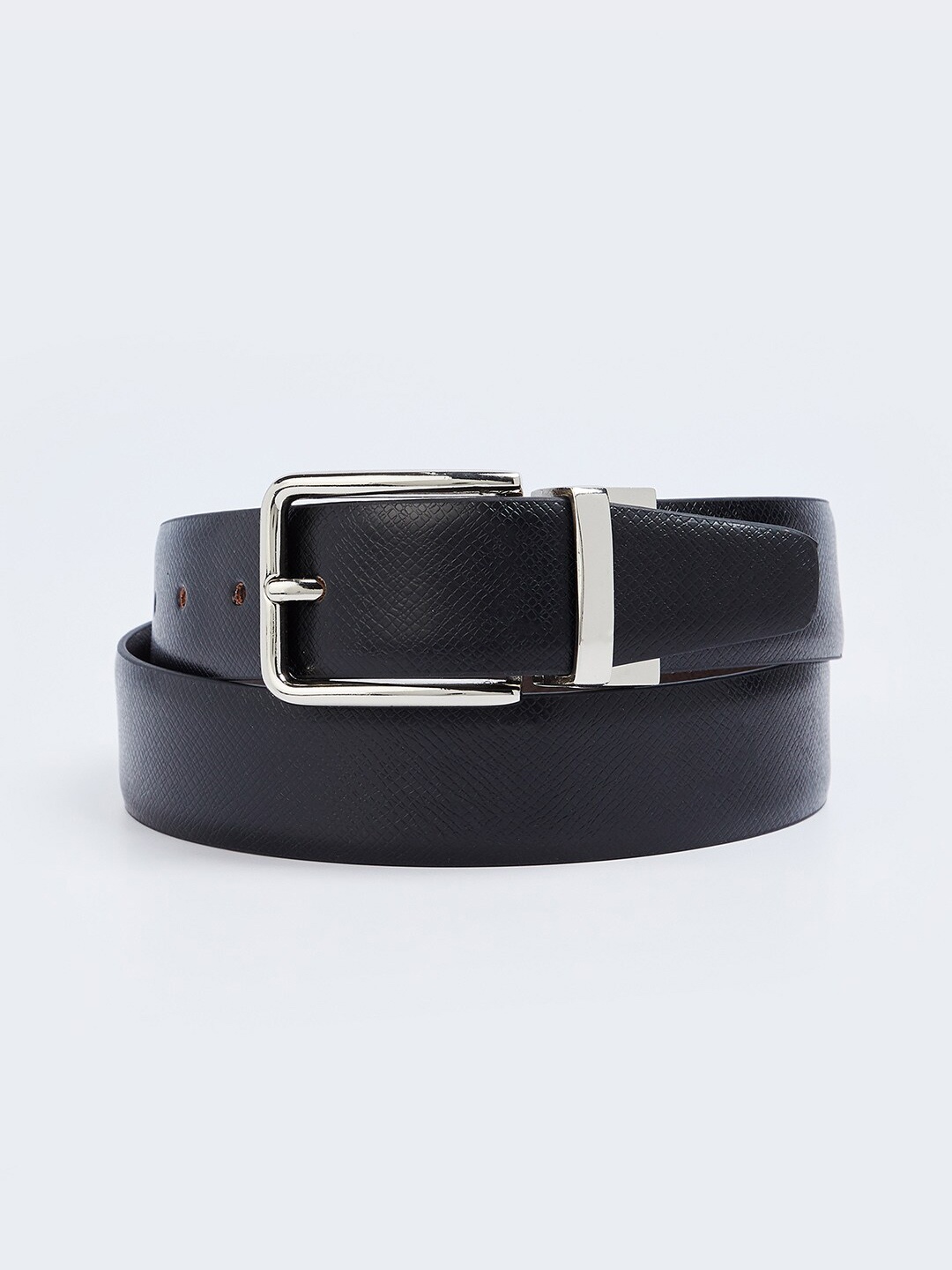 

CODE by Lifestyle Men Textured Leather Formal Belt, Black