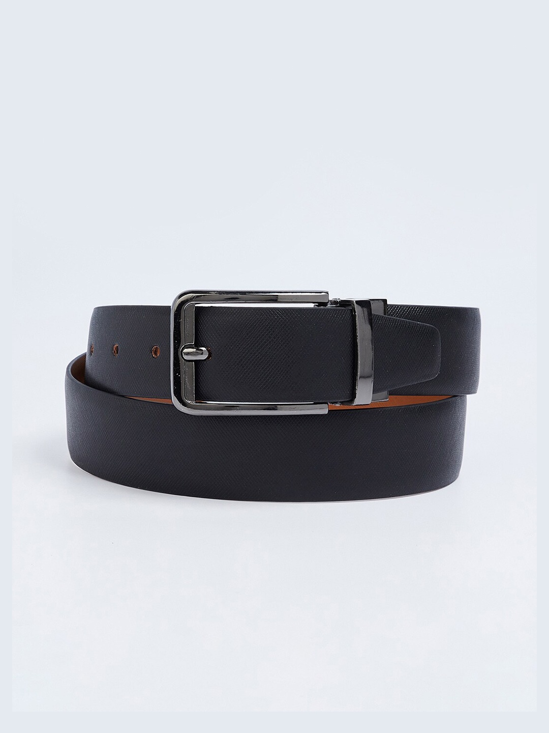 

CODE by Lifestyle Men Textured Leather Belt, Black