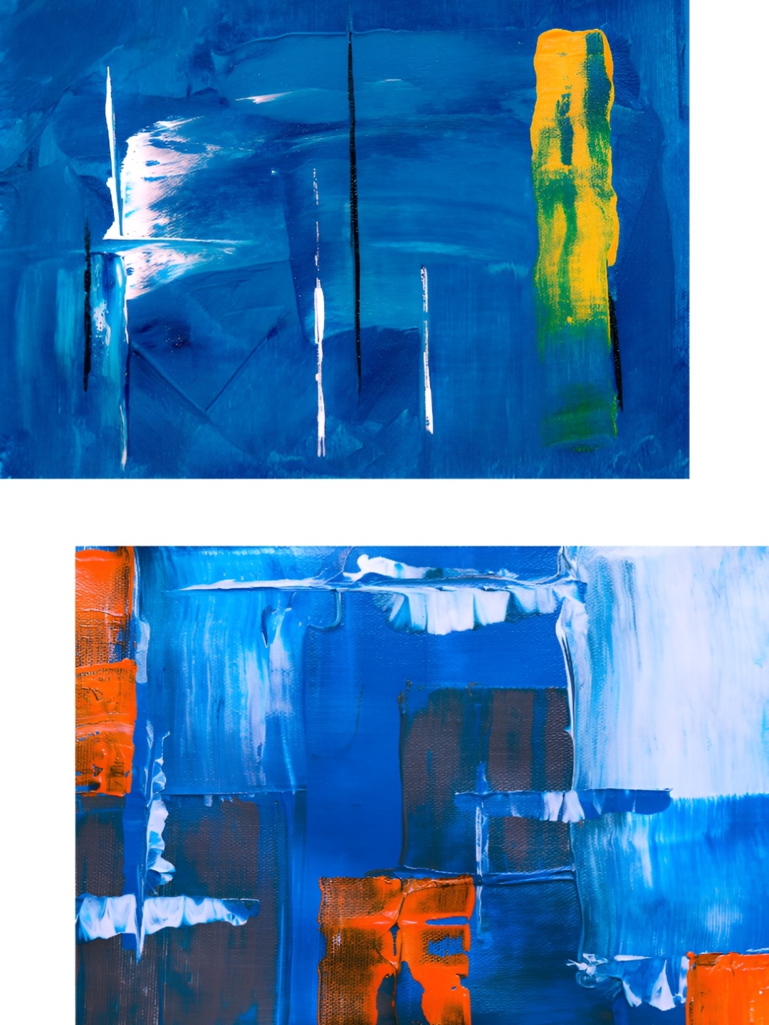 

Adventures India Blue & Orange 2 Pieces Wooden Painting Wall Arts