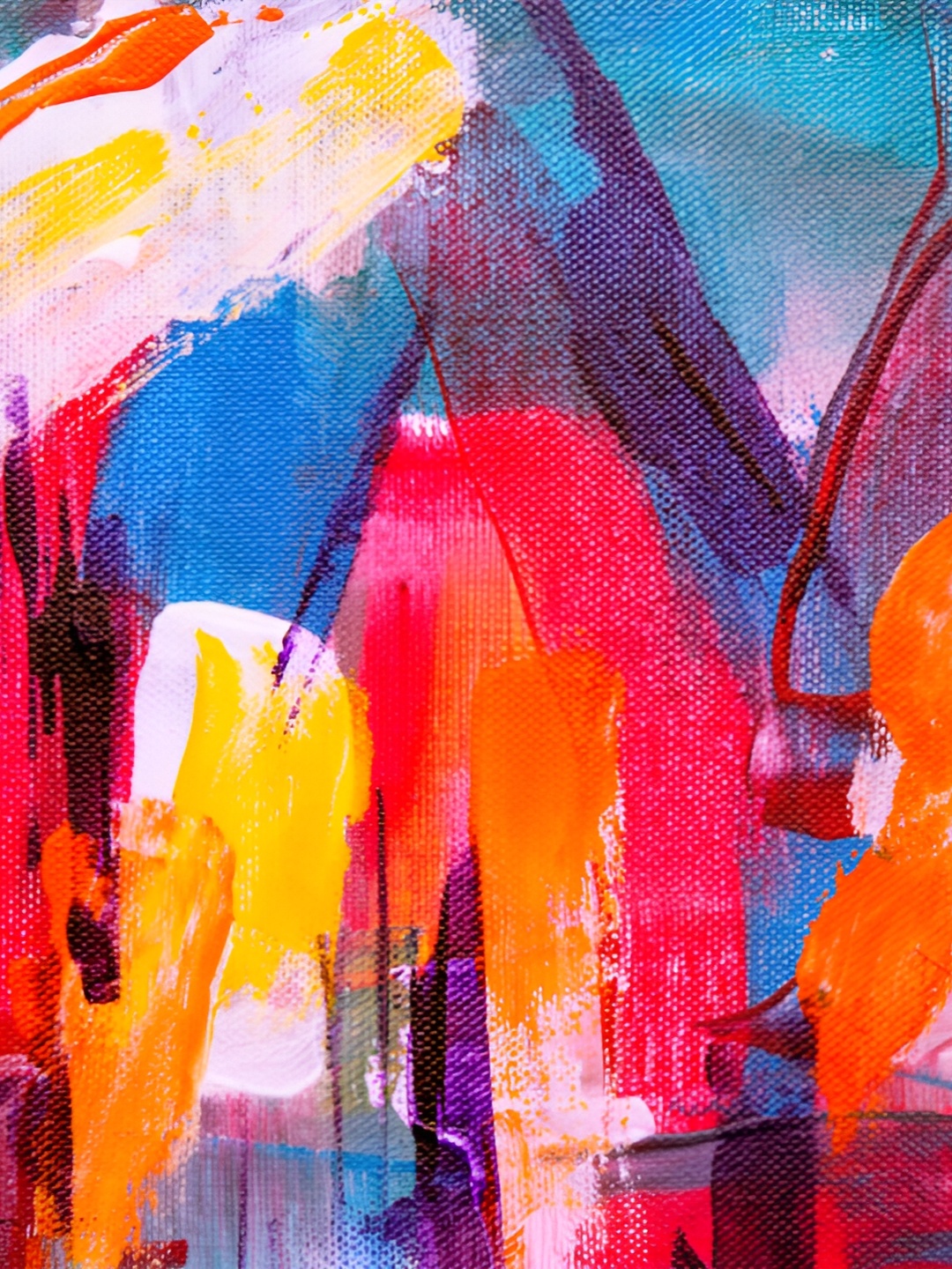 

Adventures India Yellow & Blue Wooden Abstract Painting Wall Art