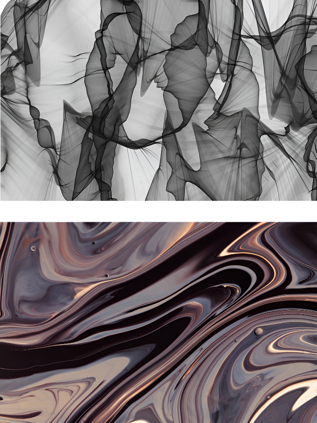 

Adventures India Black & White 2 Pieces Abstract Wooden Wall Arts
