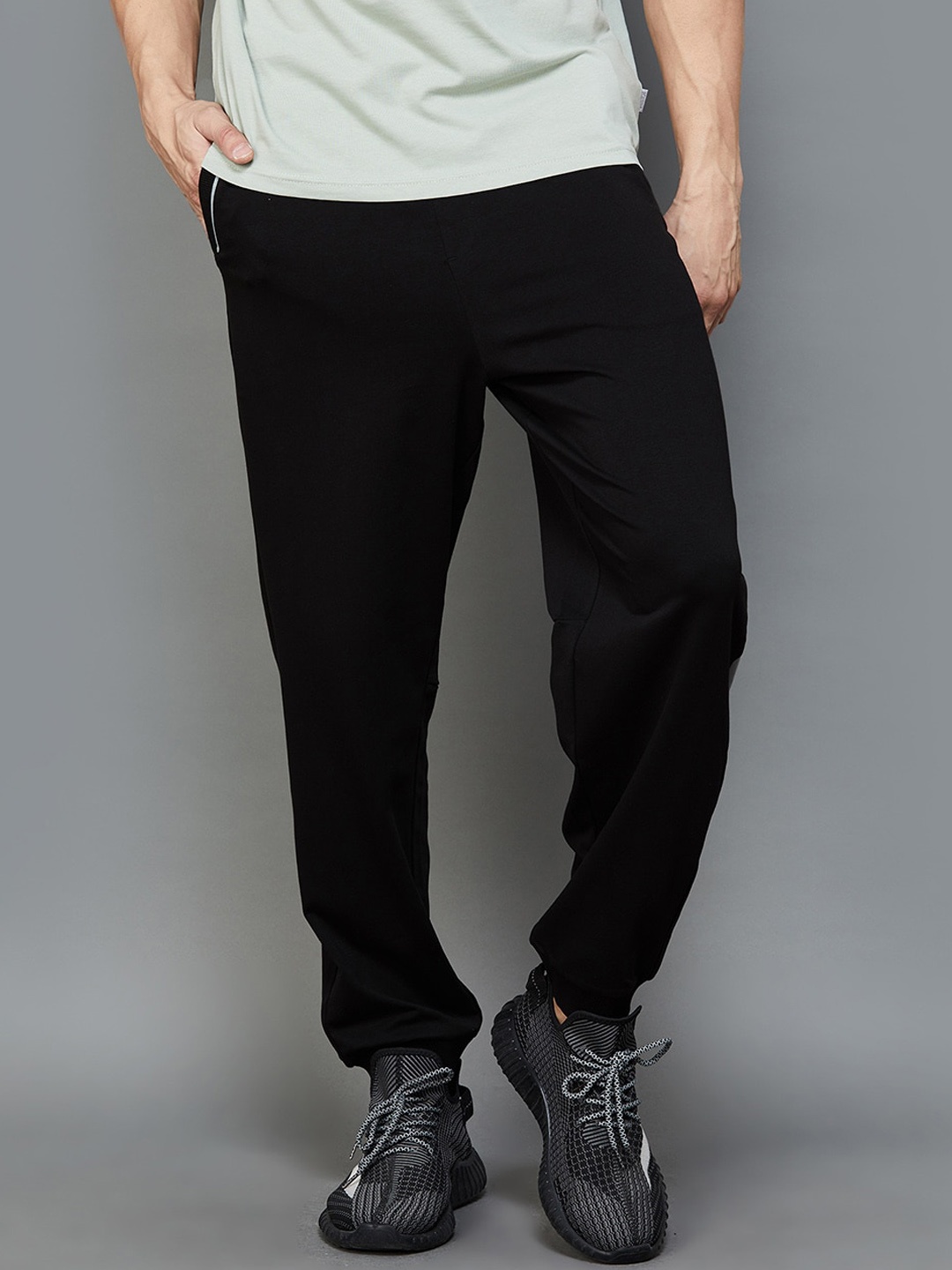 

Kappa Men Mid Rise Track Pants, Black