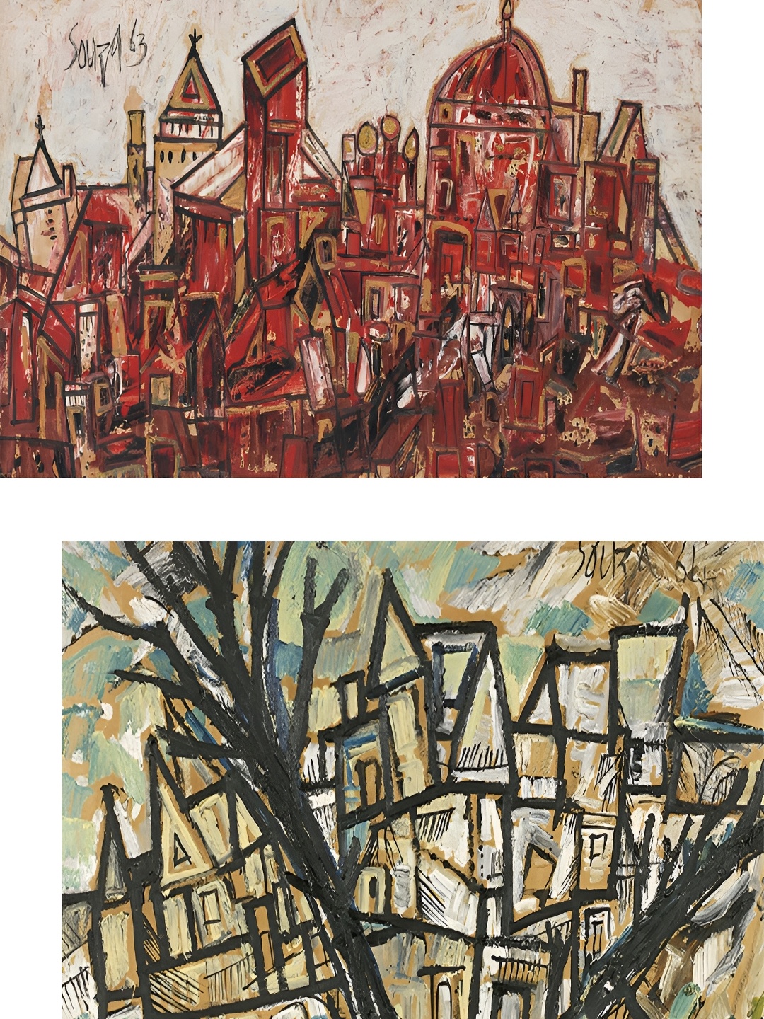 

Adventures India Green & Red 2 Pieces Wooden Painting Wall Arts