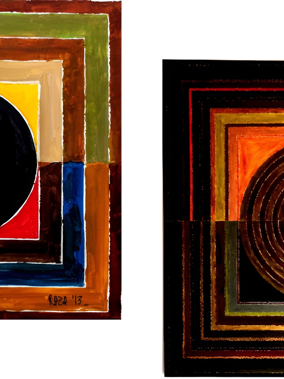 

Adventures India Red & Black 2 Pieces Wooden Wall Painting