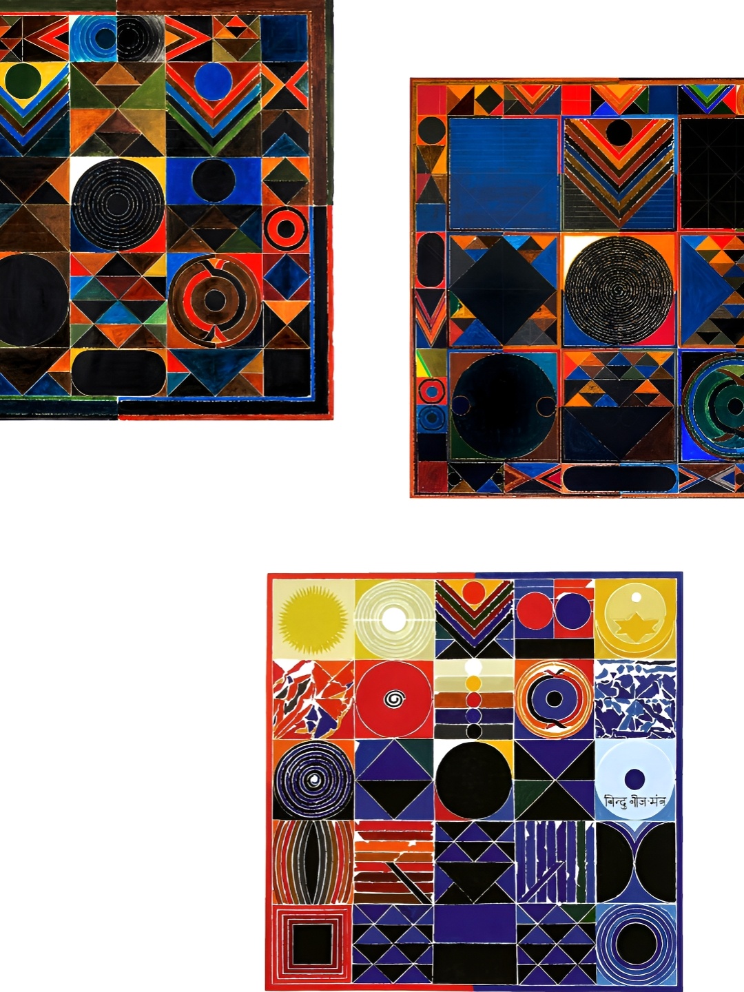 

Adventures India Blue & Red 3 Pieces Wooden Painting Wall Arts