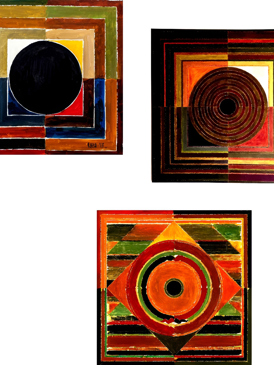 

Adventures India Red & Green 3 Pieces Wooden Wall Art
