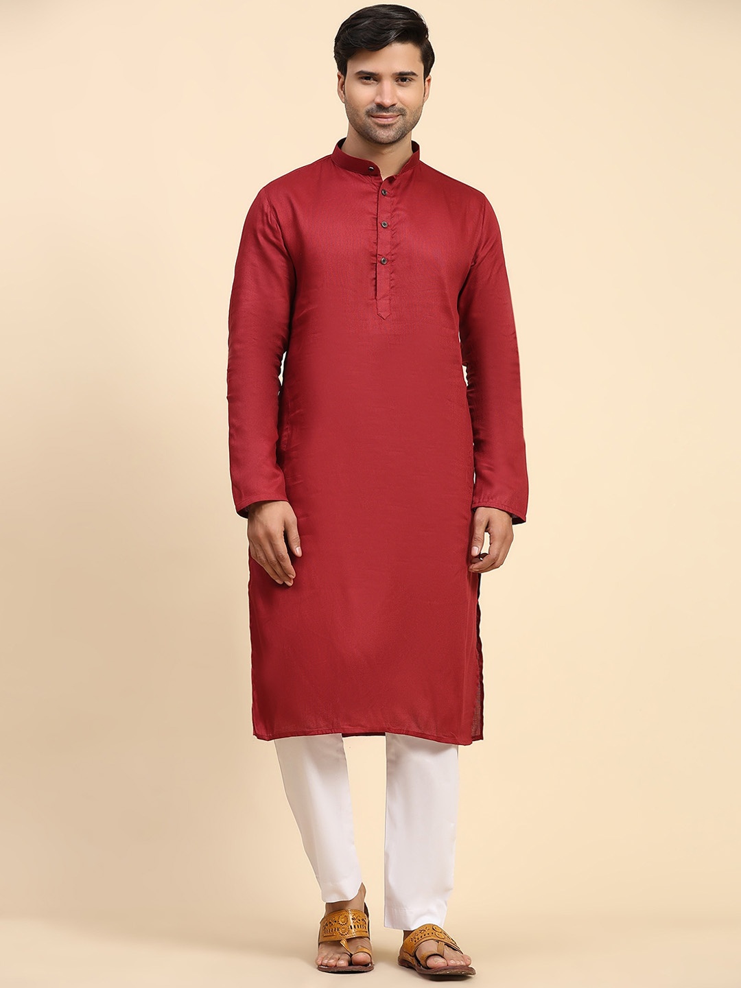 

Cult Indie Pure Cotton Straight Kurta, Maroon