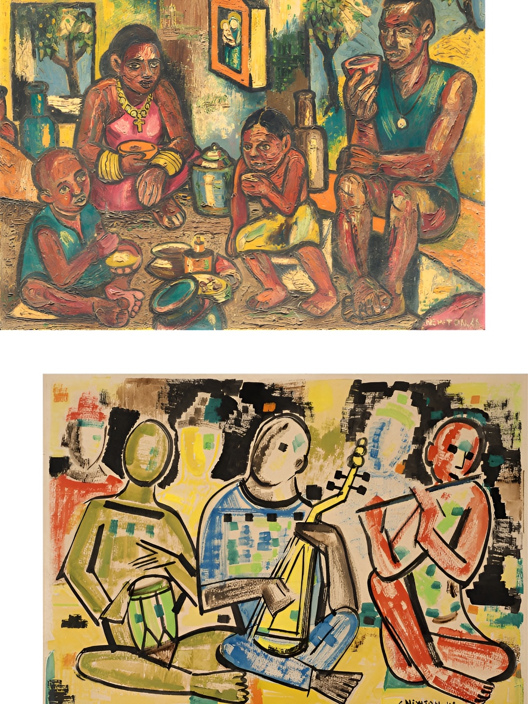 

Adventures India Yellow & Blue 2 Piece Wooden Paintings Wall Art
