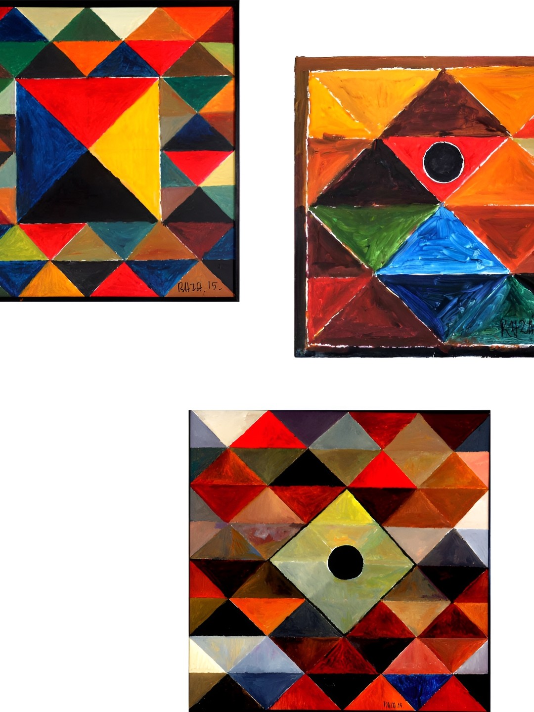 

Adventures India Red & Blue 3 Pieces Wooden Wall Paintings