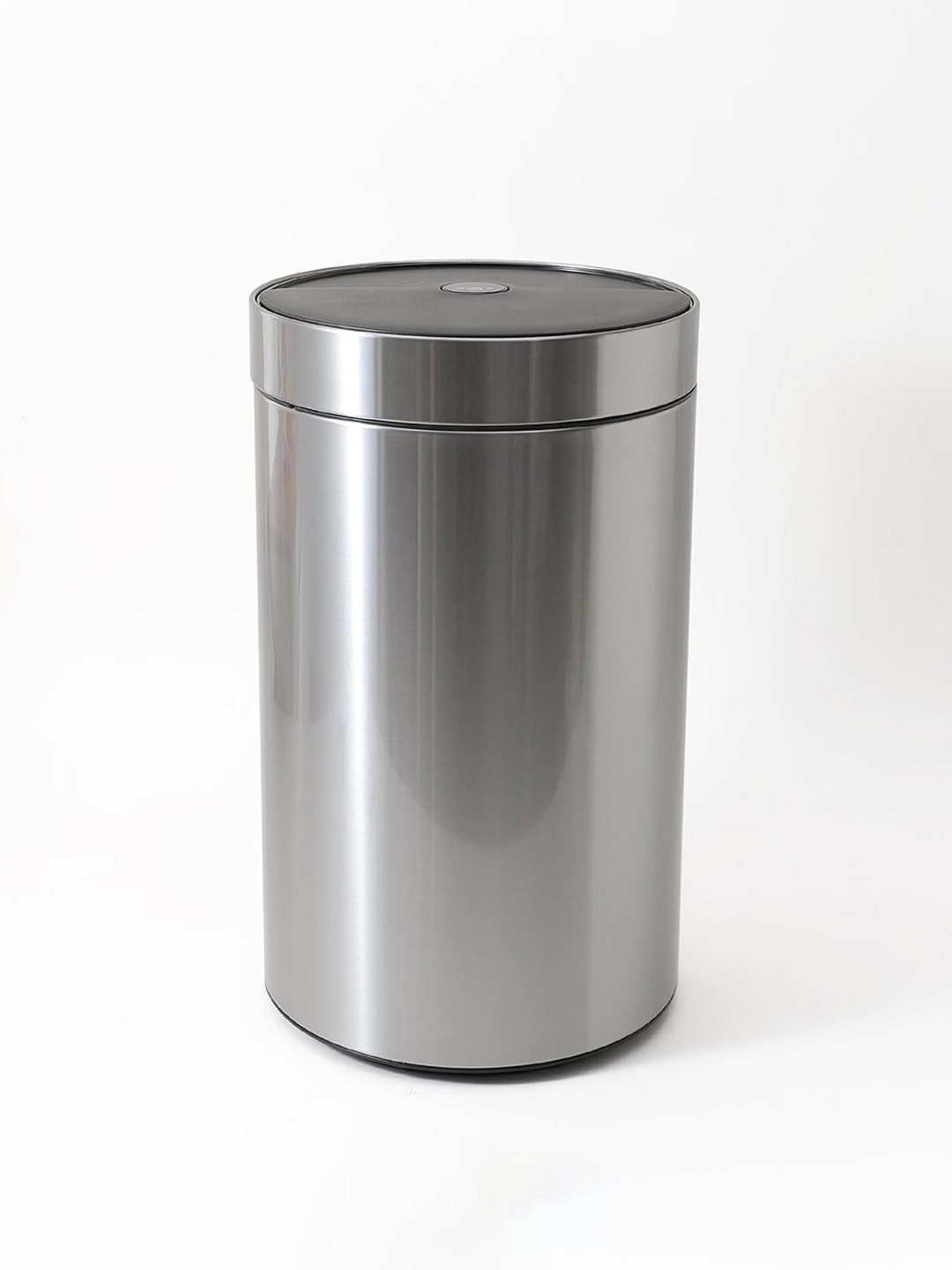 

Kuber Industries Black Stainless Steel Sensor Dustbin Dustbins, Silver