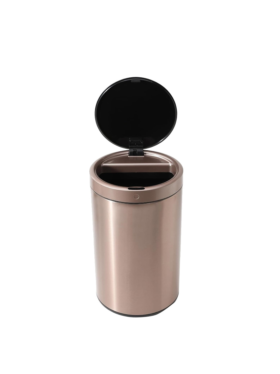 

Kuber Industries Rose-Coloured Stainless Steel Round Sensor Dustbins 12 L
